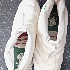 Vans/JFGX Quilted White Slip-On Shoes NEW Never Touched The Ground